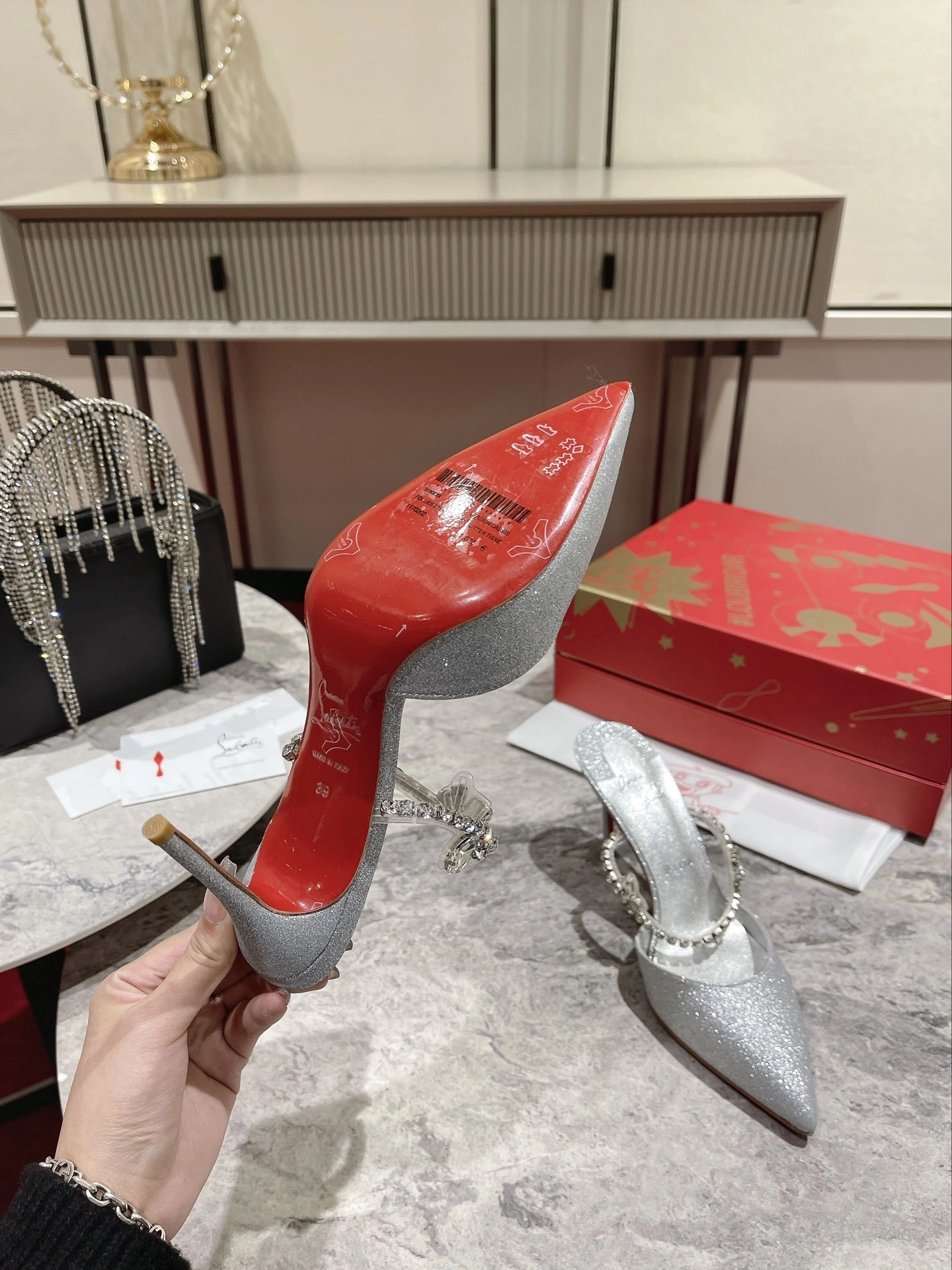 COCO--- 8ou2ou 3221311S211 Heel height：10CM、8.5CM、6.5CM（6.5CMCustom products are not returned or exchanged） item:D-X062E2037W